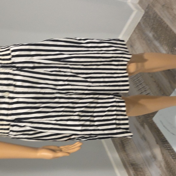 Black and White Vintage  Notched Collar Sheath Jumpsuit - Picture 3 of 6